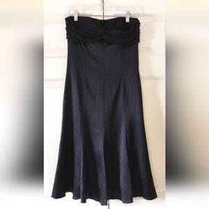 Ruth Strapless 100% Silk Little Black Dress